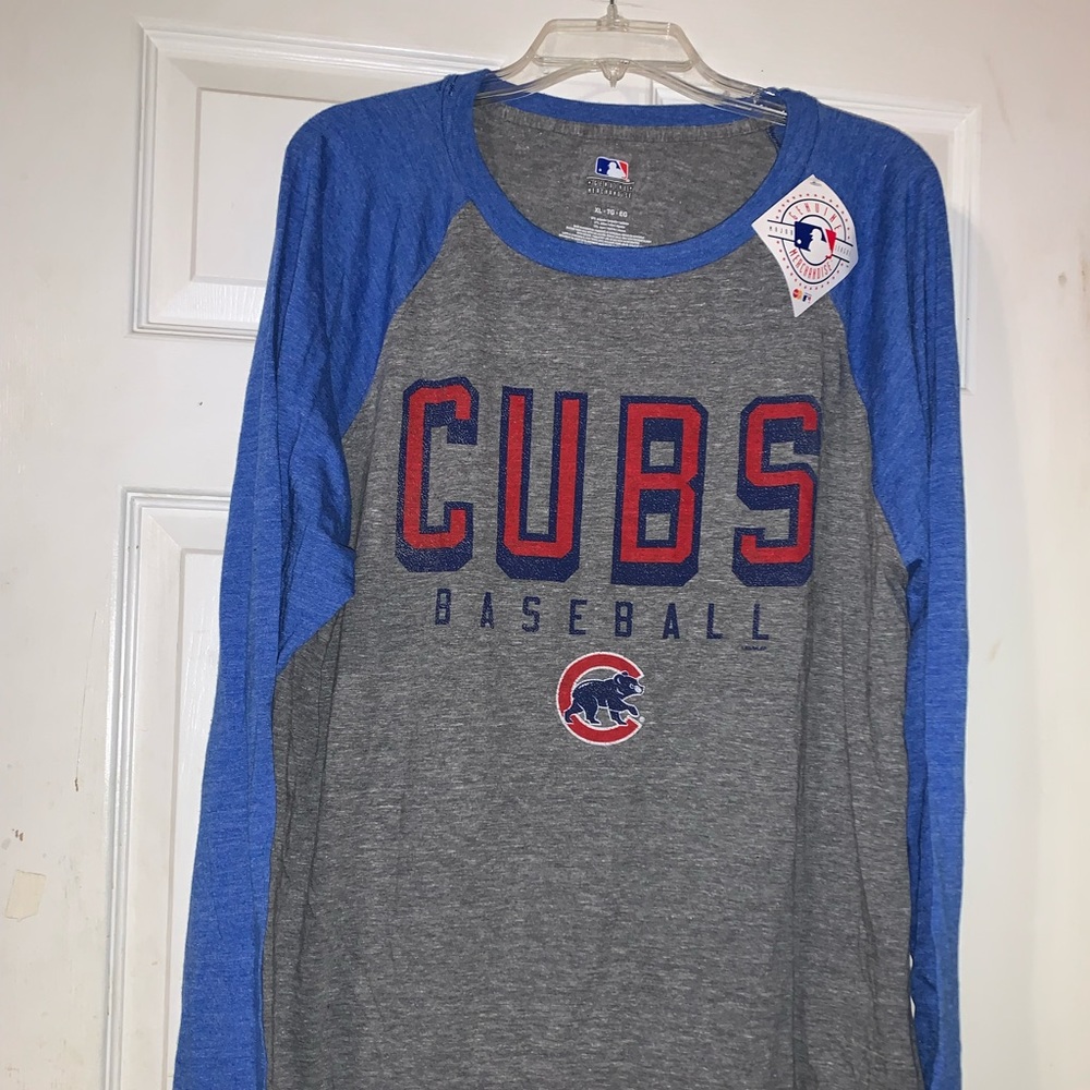 🐻⚾️🏟️ Chicago Cubs Triblend MLB Baseball Long Sleeve Shirt 🏟️⚾️🐻